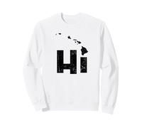HI Hawaii Map Hawaiian Islands Aloha Maui Kauai Oahu Sweatshirt