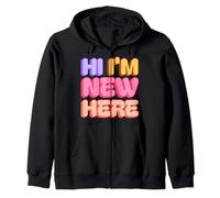 Hi I’m New Here Baby Toddler Outfit Zip Hoodie
