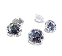 HI International 1mm to 15mm AAA Grade Round White Color Cubic Zirconia, Synthetic White Diamond Transparent Loose Stone Supplies.Zircon, 10mm 10 pcs, Gemstone, Cubic Zirconia