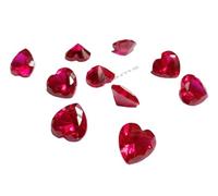 Hi International 3Mm To 8Mm Aaa Grade Heart Ruby Pink Color Cubic Zirconia, Synthetic Ruby Pink Diamond Transparent Loose Stone Supplies Zircon For Jewellry Making-DNM01B0CXPPVS