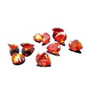 Hi International 3X5Mm To 10X12Mm Aaa Grade Pear Shape Orange Color Cubic Zirconia, Synthetic Orange Diamond Transparent Loose Stone Supplies Zircon For Jewellry Making-B0CY8QD8R1