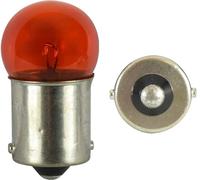 Hi Level BA15s 12V 23W Small Amber Orange Motorcycle Bulbs - Pack of 10 for Enhanced Safety - Universal Fitting