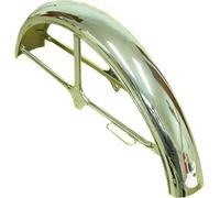 Hi Level front motorcycle mudguard, in chrome, compatible with/replacement for Suzuki A100, hole placement :