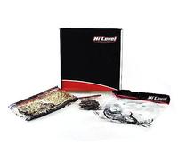 Hi Level motorcycle Chain & Sprocket Kit compatible with/replacement for Honda CBR125 2011, 2012, 2013, 2014, 2015, 2016, 2017 44/15 + 428H-128L Gold