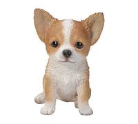 Hi-Line Gift Ltd Chihuahua Puppy Statue, Brown/White
