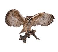 Hi-Line Gift Ltd Eagle Owl on Branch with Wings Out Statue