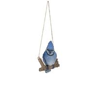Hi-Line Gift Ltd. HANGING BLUE JAY ON A BRANCH