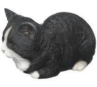 Hi-Line Gift Ltd Sleeping Cat Statue, Black/White