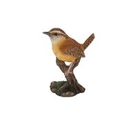 Hi-Line Gift Various Bird on Stump Statues (Carolina Wren)