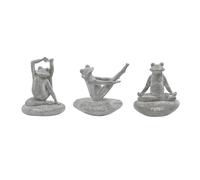 HI-LINE Yoga Frog Figurine Set