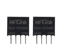 Hi-Link HLK-1D2405 24V to 5V 1W 200mA DC to DC Isolation Switching Power Supply Compatible with B2405S Voltage Stabilizing SPI 80% Transfer Intelligent Household Switch Converter (10 PCS)