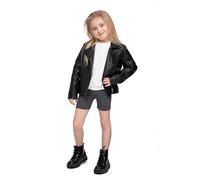 hi!mom Cotton Rich 1/2 Length Shorts for School Uniform I Over-Knee Baby Kids Leggings Dancing School Elastic Soft Short Pants, 2-13 Years Graphite