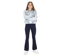 hi!mom Flared Leggings for Girls Kids Bootcut Pants I Casual Dance Yoga Cotton Leggings Wide Leg I Stretchy Elastic Waistband Flared Leggings Kids Girls Bell Bottom Trousers I Size 12 Years Navy