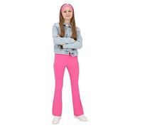 hi!mom Flared Leggings for Girls Kids Bootcut Pants I Casual Dance Yoga Cotton Leggings Wide Leg I Stretchy Elastic Waistband Flared Leggings Kids Girls Bell Bottom Trousers I Size 6 Years Baby Pink
