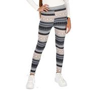 hi!mom Girls Extra Thick Christmas Pants Warm Leggings Winter Thermal Trousers Fur Inside Kids Fleece Lined Plush Cozy Pants Christmas Patterns Solid Colors Casual School Ski Pants 13-14 Years