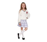 hi!mom Girls Knee Socks 1 Pair / 4 Pairs Pack White Patterned Long Opaque Socks For Kids School Uniform Microfiber Casual Tights Daily Formal Outdoor Wear Stockings, One Size