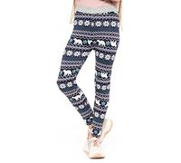 hi!mom Girls Thick Warm Fleece Lined Plush Cozy Pants - Christmas Patterns, Solid Colors - Casual School Ski Pants 5-6 Years