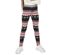 hi!mom Girls Thick Warm Fleece Lined Plush Cozy Pants - Christmas Patterns, Solid Colors, Casual School Ski Pants 3-4 Years