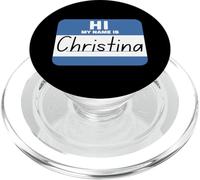 Hi My Name is Christina Funny Name-Tag PopSockets PopGrip for MagSafe