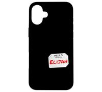 Hi My Name Is Elijah Lazy DIY Costume For Parties Case for iPhone 16 Plus