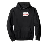 Hi My Name Is Grace Lazy DIY Costume For Parties Pullover Hoodie
