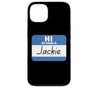 Hi My Name is Jackie Name Tag Case for iPhone 13