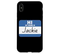 Hi My Name is Jackie Name Tag Case for iPhone XS Max