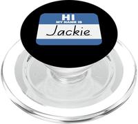Hi My Name is Jackie Name Tag PopSockets PopGrip for MagSafe