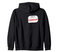 Hi My Name Is Landon Lazy DIY Costume For Parties Zip Hoodie