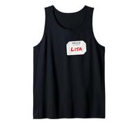 Hi My Name is Lisa Lazy DIY Costume for Parties Tank Top