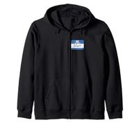 Hi My Name is Matt Funny Name Tag Zip Hoodie