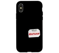 Hi My Name Is Nathan Lazy DIY Costume For Parties Case for iPhone X/XS