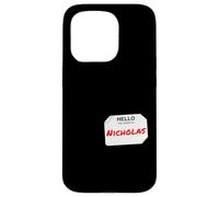 Hi My Name Is Nicholas Lazy DIY Costume For Parties Case for iPhone 15 Pro