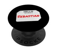 Hi My Name Is Sebastian Lazy DIY Costume For Parties PopSockets Adhesive PopGrip