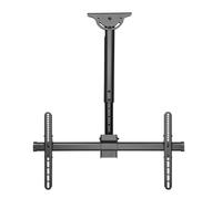HI-ND Universal ceiling mount for a 32-55" display in black, 60-100 cm long