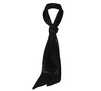 HI-party Small scarf with fashionable sequins for decoration, Black, General size