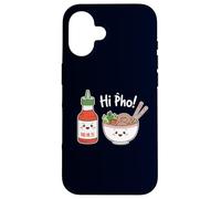 Hi Pho! Funny Vietnamese Food Noodle Bowl & Hot Sauce Case for iPhone 16