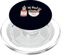Hi Pho! Funny Vietnamese Food Noodle Bowl & Hot Sauce PopSockets PopGrip for MagSafe