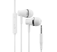 Hi-Res Extra Bass Earbuds Noise Isolating In-Ear Headphones Wired Earbuds with Microphone for iPhone, iPod, iPad, MP3, HUAWEI, Samsung, Lightweight Earphones with Volume Control 3.5mm Jack Headphones