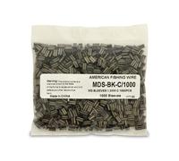 HI-SEAS Mini Double Barrel Copper Sleeves 1.3 mm ID 2.40 mm OD 7.0 mm Length Black 1000 pc