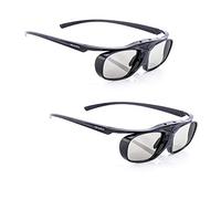 Hi-SHOCK 2x BT/RF Pro Black Heaven | Active 3D glasses for 3D TVs from Sony, Samsung, Panasonic & 3D RF projectors from Sony, Epson [120 Hz | rechargeable | 32g | RF/Bluetooth]