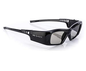 Hi-SHOCK BT Pro Black Diamond | 3D glasses for 3D TV by Sony, Samsung, Panasonic, Sharp, Toshiba, LG Plasma | comp with TDG-BT500A / SSG-3570CR / T [120 Hz | rechargeable | 39g | Bluetooth]