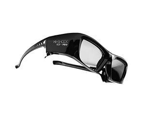 Hi-SHOCK DLP Pro 7G Black Diamond | DLP Link 3D glasses compatible for DLP 3D projectors from Acer, BenQ, Viewsonic, Optoma, LG [shutter glasses | 96-200 Hz - rechargeable | DLP Link]