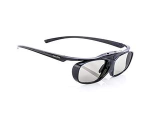 Hi-Shock RF Pro Black Heaven | 3D Glasses for RF Projectors by EPSON, JVC & Sony | Compatible with ELPGS03, EB-W16, EH-TW550, EH-TW570, EH-TW5910 [120 Hz | FHD3DRF | Rechargeable | 32g]