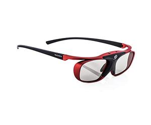 Hi-SHOCK® RF Pro "Scarlet Heaven" | 3D Glasses for RF Projectors by SONY®, JVC®, EPSON® | comp. with SONY HW65ES, HW45ES, VW300ES, VW320, VW520, VW500ES, VPL-VW1000, TDG-BT500A, AD025-RF-X1 / JVC DLA-X 7000, DLA-X 500R, DLA-RS 400, DLA-X 9000, DLA-X 5000, PK-AG3, PK-EM2 | 3D Image Booster | in ccessories + 3 years warranty [ active shutter | 120 Hz | FHD3D-RF standard | rechargeable | 32g ]
