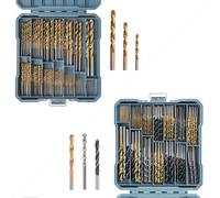 Hi-Spec 130pc Mixed Multi Drill Bit Set and Hi-Spec 99pc Complete HSS Mixed Drill Bit Set