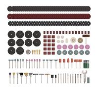 Hi-Spec 225-Piece Rotary Tool Accessories Set - Sanding, Cutting & Grinding Bits for Dremel & DIY Craftwork