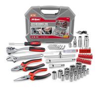 Hi-Spec 67pc Car Repair & Motor Mechanics Vehicle Tool Kit Set for Home Garage and Roadside DIY. Auto Tools in a Compact Toolbox Case of Pliers, Ratchet Wrench and Sockets