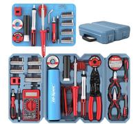 Hi-Spec Complete Electronics Tool Kit with Soldering Kit, 90-Piece, for Electrical Circuits, Computers, Gadgets, and More Repair and Maintenance. Includes a multimeter, Precision bits, and More.