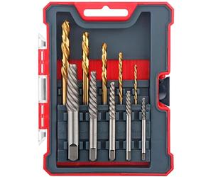 Hi-Spec Screw Extractor & HSS Drill Bit Set for Broken Screws & Bolts | Broad fixing coverage, organised case storage, durable steel selection, 10pc included, 3-6mm range, workshop ready